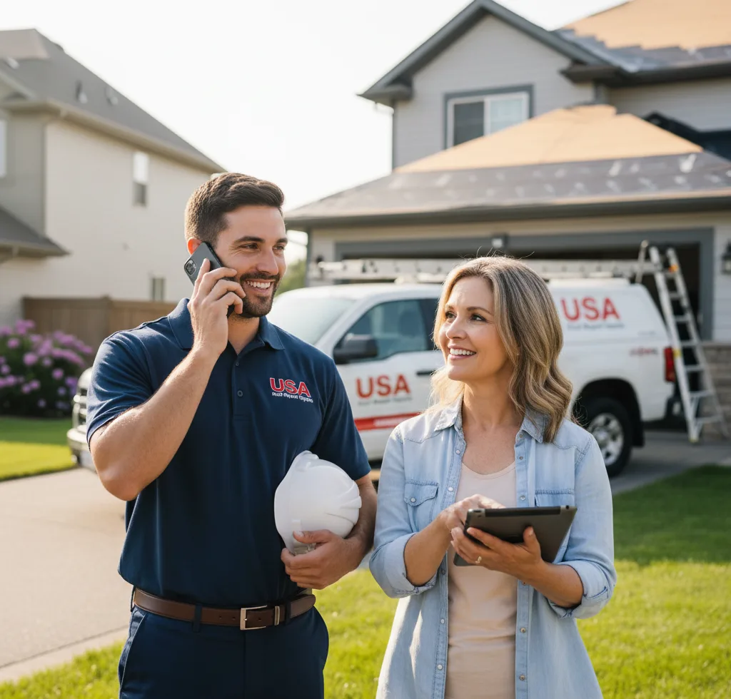 USA Roof Repair Experts customer support in Sycamore
